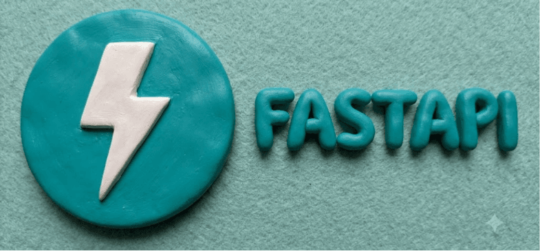 Clay-style FastAPI technology icon