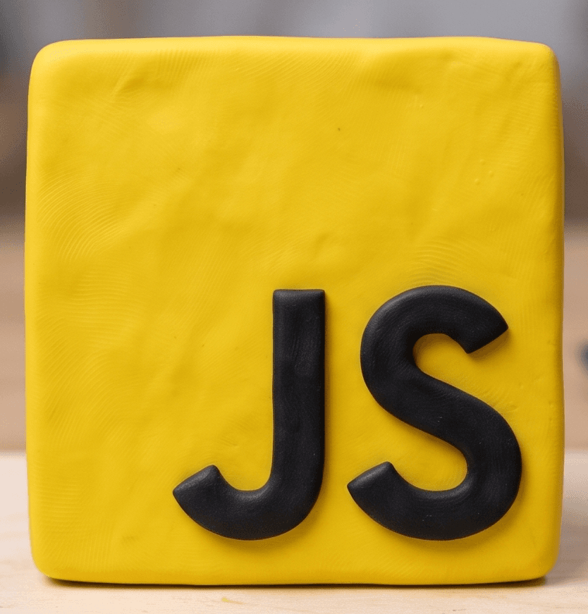 Clay-style JavaScript technology icon