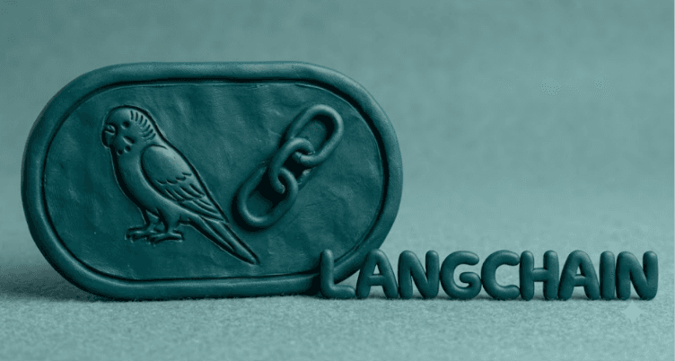 Clay-style LangChain technology icon